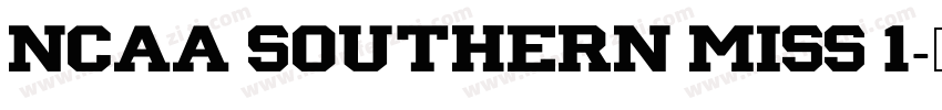 NCAA Southern Miss 1字体转换